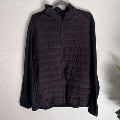 PGA TOUR Golf Base Layer (L) Fleece Lightweight Puffer Full Zip Coat Jacket